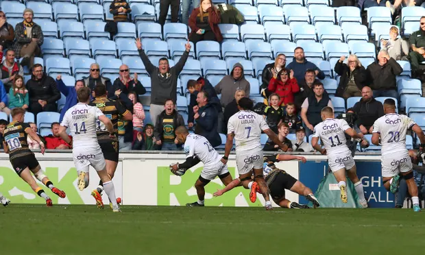 Northampton snatched the win from Wasps in the last minute - Northampton beat Wasps by 40-36